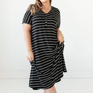 Dwell + Slumber Valencia Striped Dress Caftan